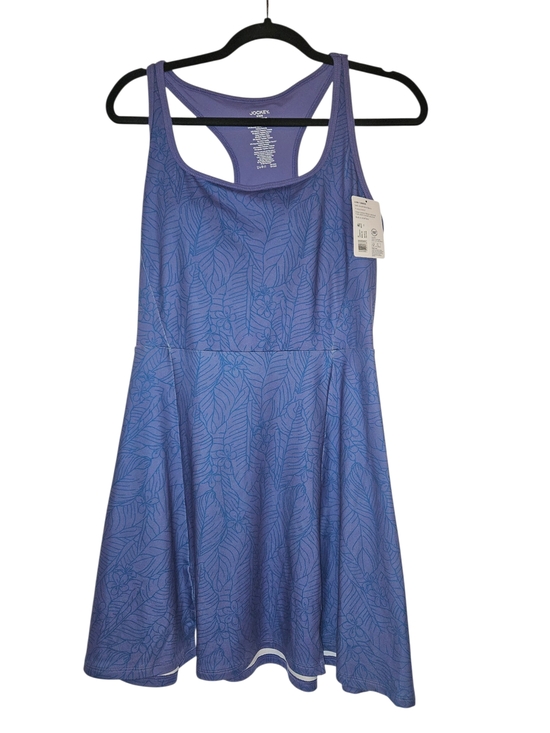 Jockey Dresses & Skirts - Jockey Lavender Blue Leaf-Print Athletic Mini Dress